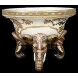 A Royal Worcester elephant pot pourri bowl