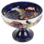 A Moorcroft 'Pansy' comport, early 20th c.