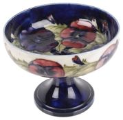 A Moorcroft 'Pansy' comport, early 20th c.