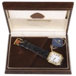 A 18k gold Jaeger Le Coultre gentlemans wristwatch,