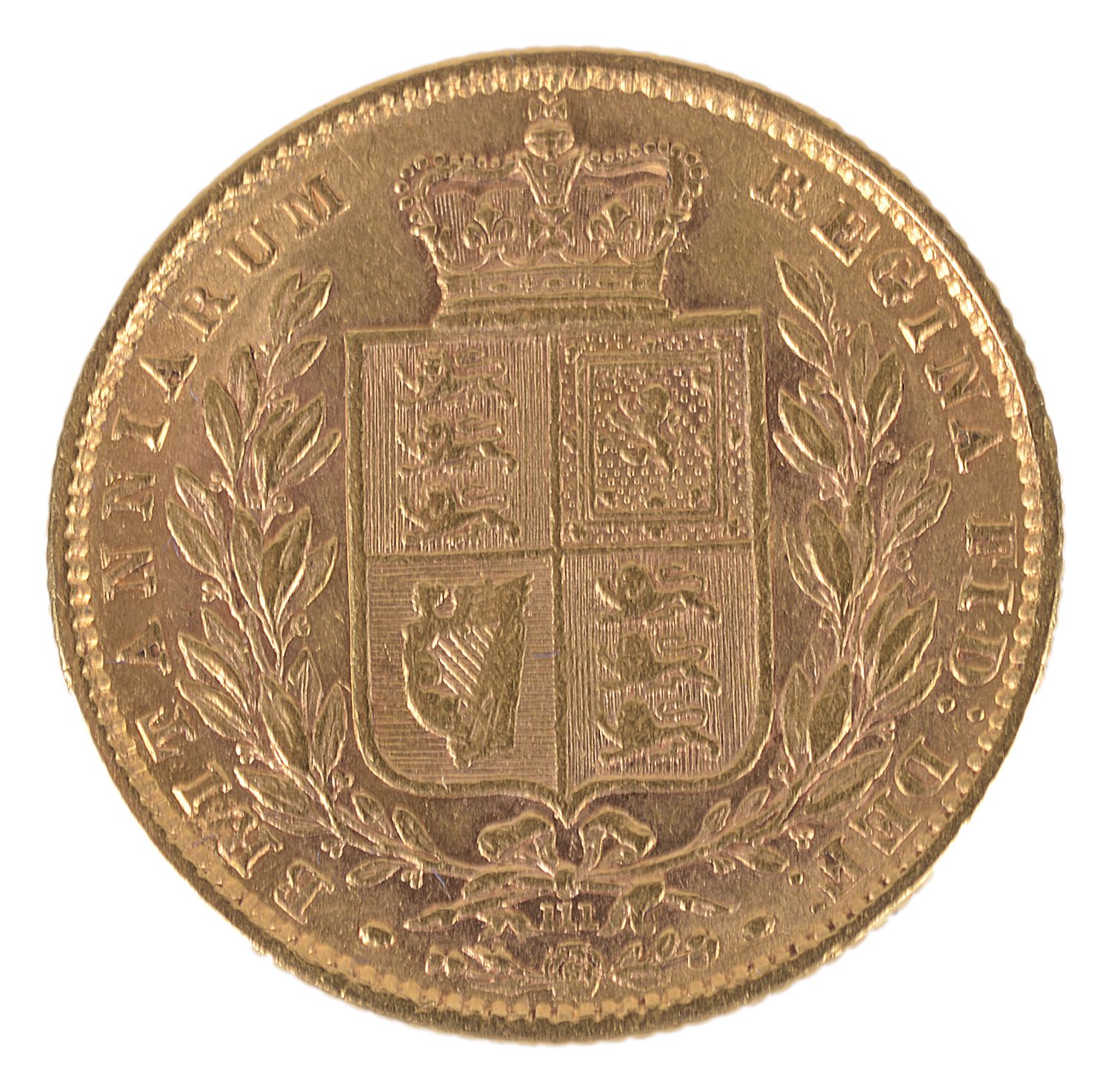 A Queen Victoria 1872 gold full sovereign, die number 111 - Image 2 of 2