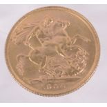 An Edward VII 1904 gold full sovereign