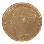 A Queen Victoria 1877 gold full sovereign, Sydney Mint