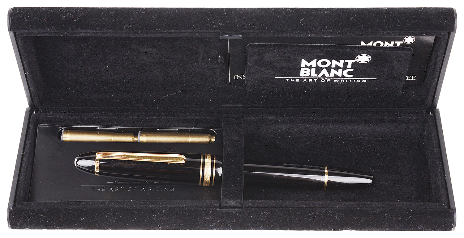 A Mont Blanc Meisterstuck fountain pen