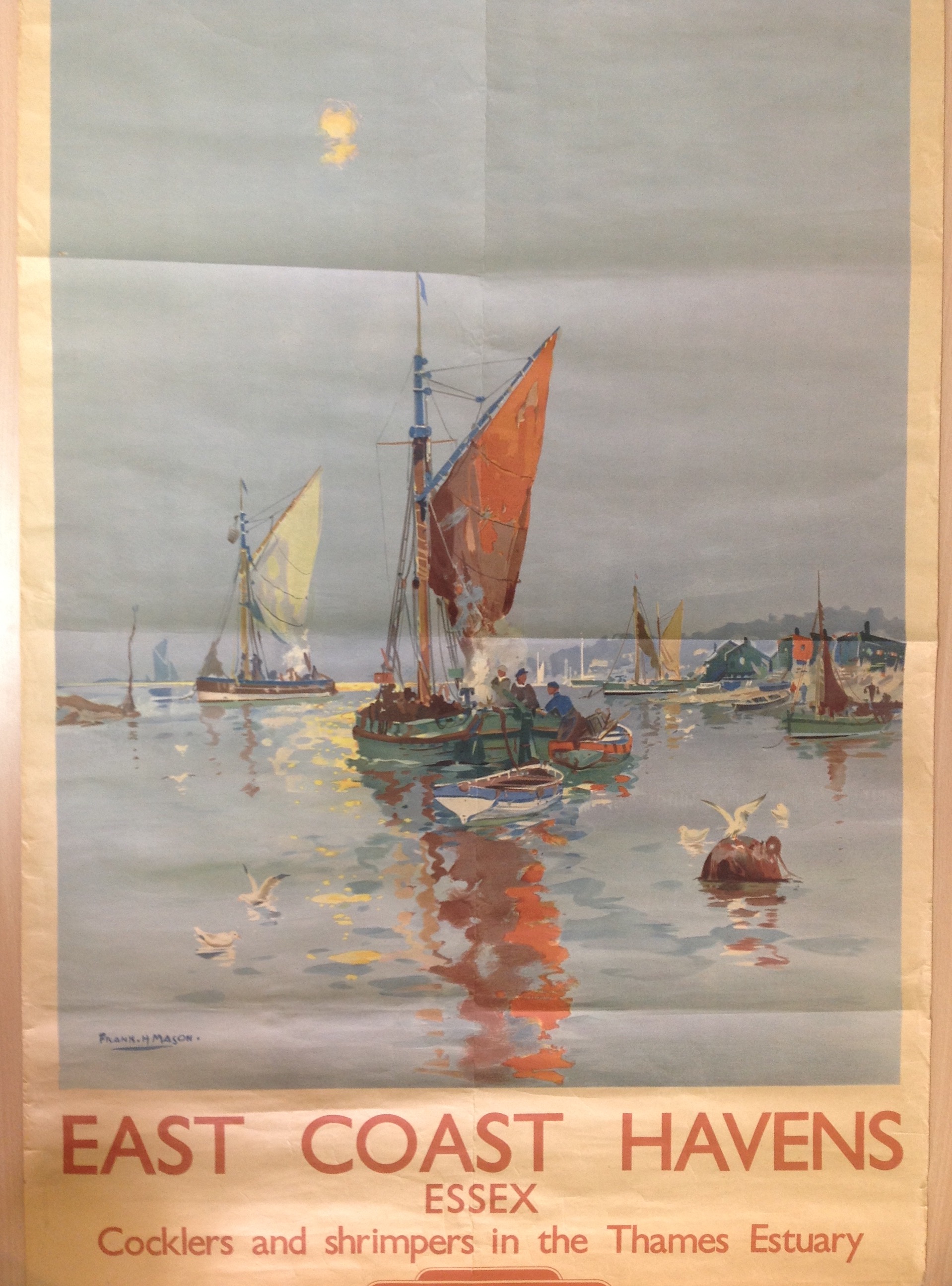 Railway poster East Coast Havens Essex, Frank Mason (Brit.1875-1965) - Image 8 of 10