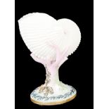 A Royal Worcester nautilus shell vase