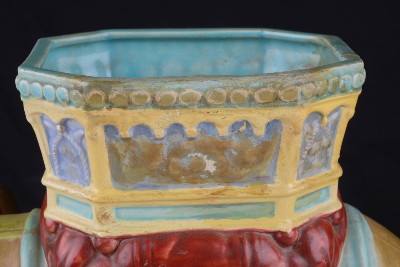 A Royal Worcester majolica glazed vase modelled as an elephant - Image 3 of 6