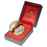 Stuart Leslie Devlin silver-gilt "Amethyst Surprise Egg", hallmarked London 1969