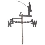 A lacquered metal weather vane, 20th century