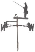 A lacquered metal weather vane, 20th century