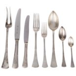 An extensive suite of Austrian silver flatware, late 19th/early 20th century