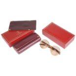 A set of Cartier ""Giverny"" sunglasses (3)