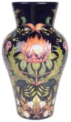 A contemporary Moorcroft trial vase "Jubilation" designed by Nicola Slaney, dated 7 - 2 - 13