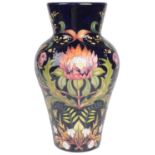 A contemporary Moorcroft trial vase "Jubilation" designed by Nicola Slaney, dated 7 - 2 - 13