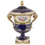 A Royal Crown Derby two handled vase and cover, circa 1920
