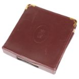 Cartier burgundy leather cigarette box holder