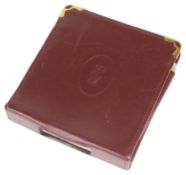 Cartier burgundy leather cigarette box holder