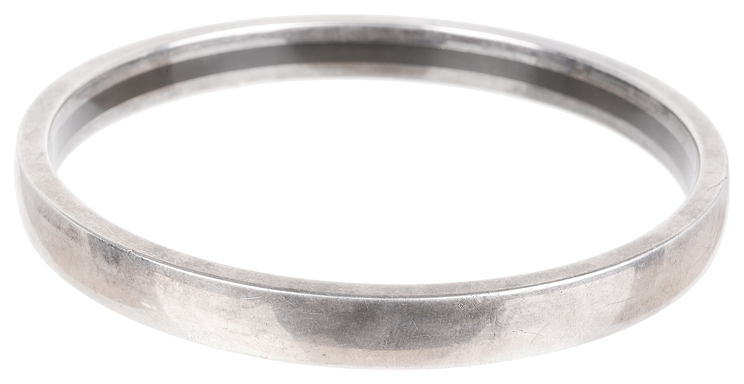 An Art Deco silver slave bangle