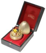 Stuart Leslie Devlin silver-gilt "Ladybird Surprise Egg", hallmarked London 1976