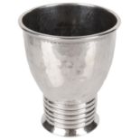 A Danish Arts & Crafts silver beaker, hallmarked Copenhagen 1919, assay master Christian F Heise