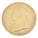 A Queen Victoria 1899 gold full sovereign