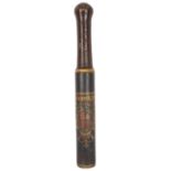 A Victorian wooden truncheon