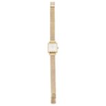 A 18k gold Longines wristwatch