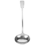 A William IV silver ladle, hallmarked London 1834, by William Eaton
