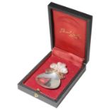 Stuart Leslie Devlin silver "25th Anniversary" caddy spoon, hallmarked London 1984