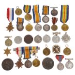 A collection of mainly W.W.I Military medals (qty)