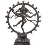 A late 19th/early 20th century Indian bronze of Shiva Nataraja