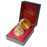 Stuart Leslie Devlin silver-gilt "Ladybird Surprise Egg", hallmarked London 1976