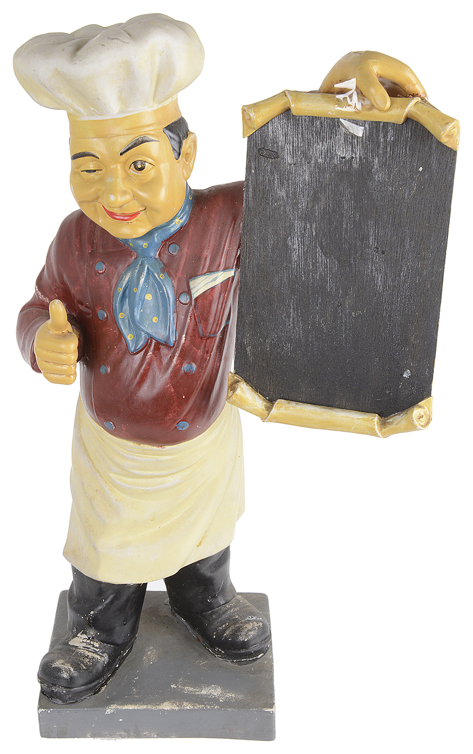 A vintage pottery model of a Chef