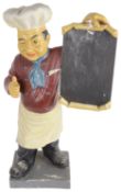 A vintage pottery model of a Chef