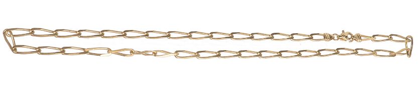 A Continental yellow metal long link neck chain