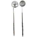 Two 19th century toddy ladles