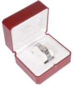 A Cartier Tank Francaise stainless steel wristwatch