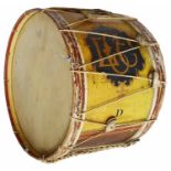 A late 19th/20th century large vintage Hawkes and Son procession drum