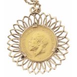 A sovereign pendant