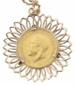 A sovereign pendant