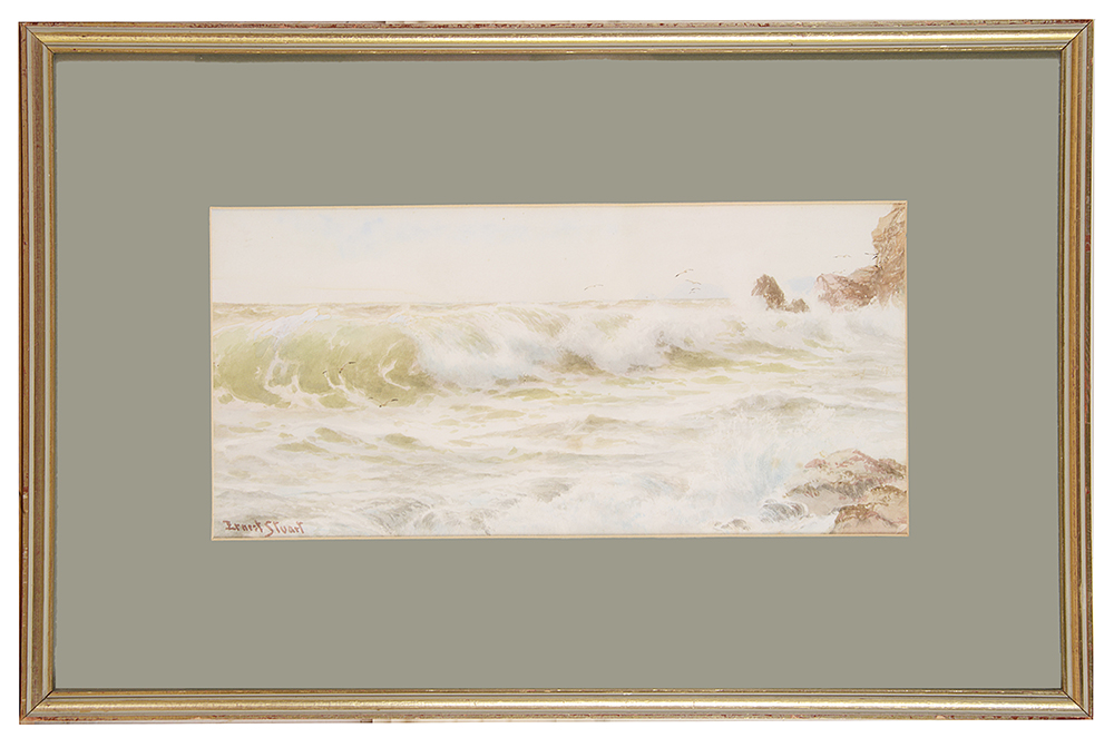 Ernest Stuart (1889-1915) 'Breaking Waves', watercolour