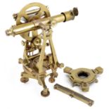 A brass Troughton & Simms transit theodolite