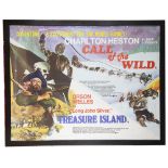 Call of the Wild / Treasure island' Brit. Quad Poster