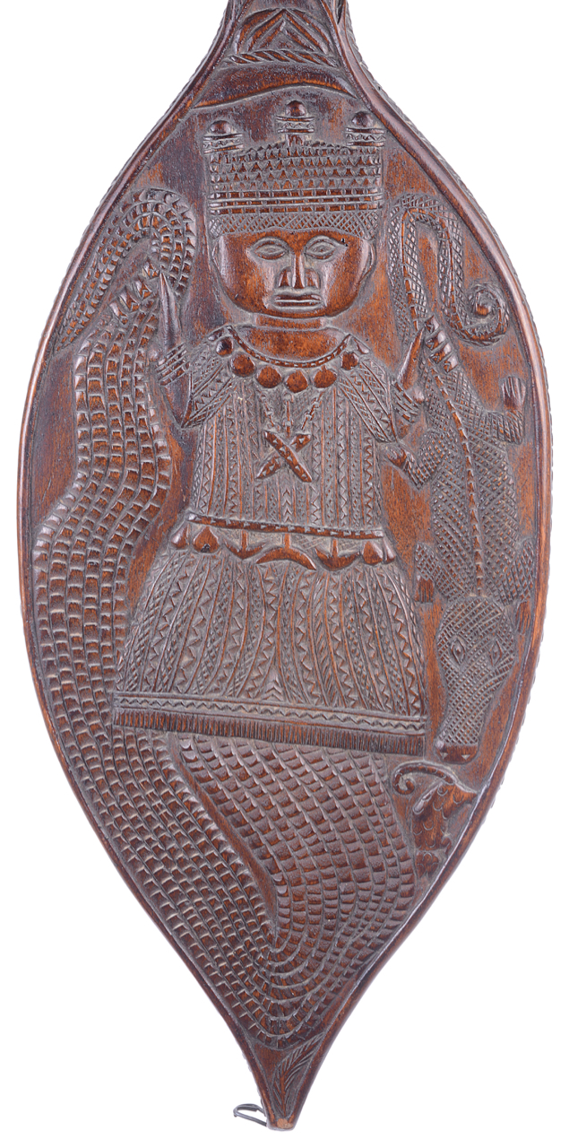Ethnic ceremonial paddle possibly W. African, late 19th/20th century - Image 3 of 4