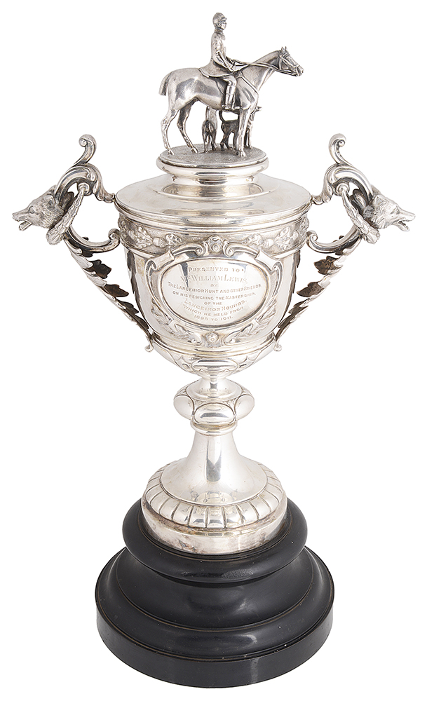 Silver presentation trophy cup and cover for The Langeinor Hunt, 1911 - Image 2 of 7