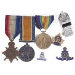 Brit. Campaign Medals for A. Bmbr. A. F. Stearn R.A. 78873