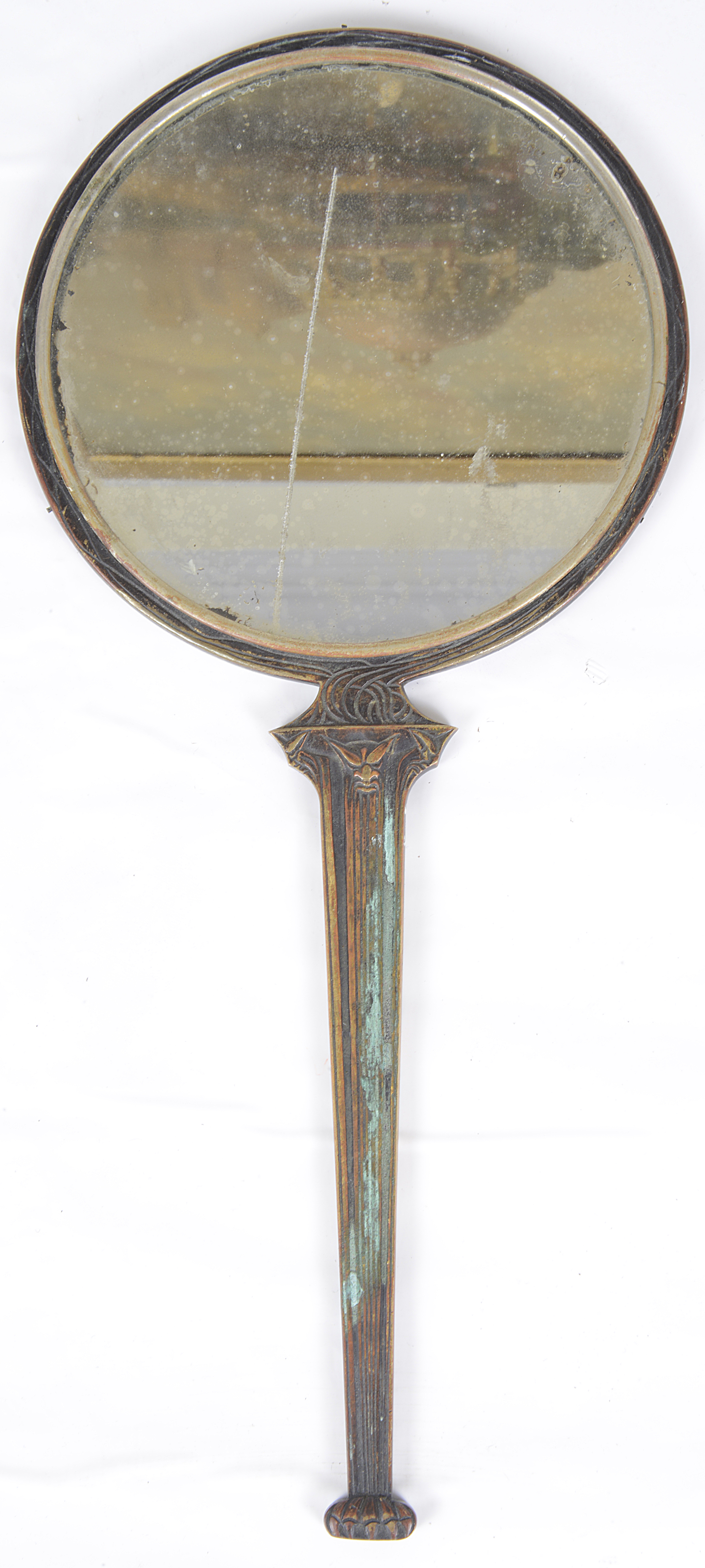 A rare bronze hand held mirror by René Lalique - Image 2 of 24