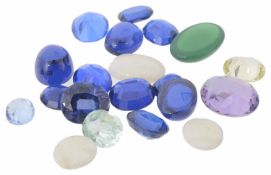 A quantity of various mixed loose gem stones