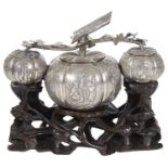 A Chinese silver centrepiece by Hung Chong, Canton & Shanghai