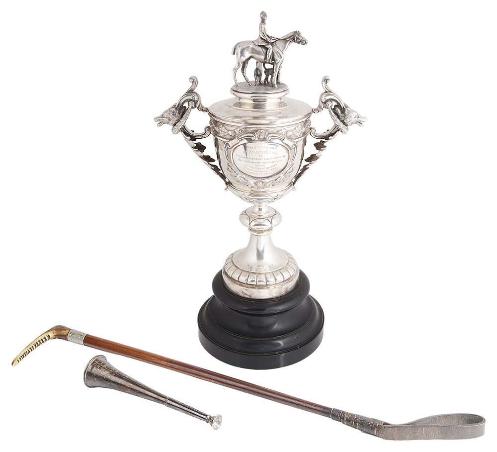 Silver presentation trophy cup and cover for The Langeinor Hunt, 1911 - Image 6 of 7